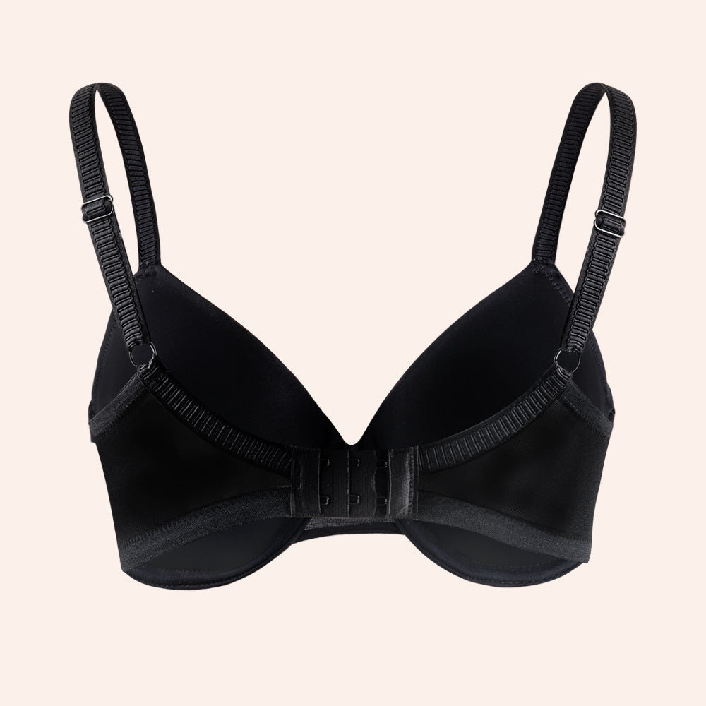 Charming Lansheng foreign trade brand large size bra smooth thin Cup European and American underwear wholesale large chest small steel ring bra