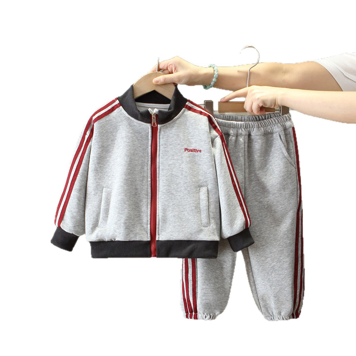 Kids Boys Spring Autumn Athletic Tracksuit Set