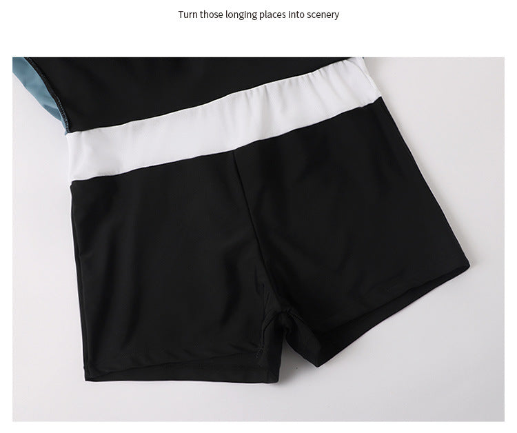 2025 New Swimsuit Women's Conservative Fairy Style Belly Covering Slimming One-Piece Hot Spring Summer Fashion Conservative Skirt Swimsuit