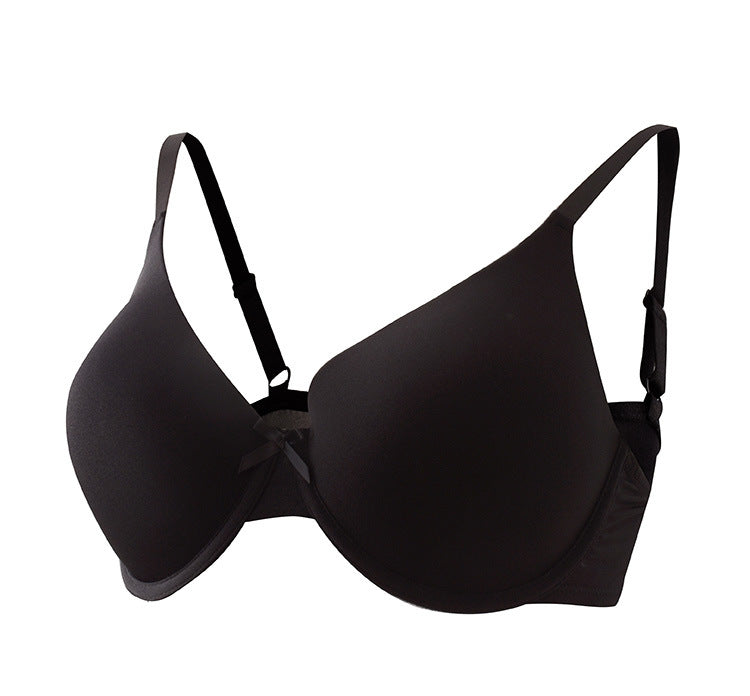 Charming Lansheng foreign trade brand large size bra smooth thin Cup European and American underwear wholesale large chest small steel ring bra